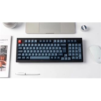 Keychron V5 Max Bluetooth / vezeték nélküli magyar Gateron Jupiter Brown mechanikus billentyűzet fekete