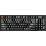 Keychron V5 Ultra 8K Bluetooth / vezeték nélküli magyar Silk POM Banana mechanikus billentyűzet fekete (Csomagolás sérül
