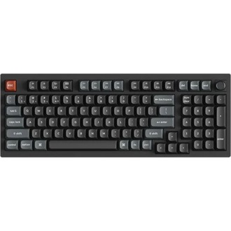 Keychron V5 Ultra 8K Bluetooth / vezeték nélküli magyar Silk POM Brown mechanikus billentyűzet fekete