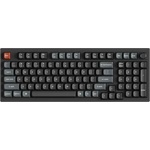 Keychron V5 Ultra 8K Bluetooth / vezeték nélküli magyar Silk POM Red mechanikus billentyűzet fekete