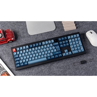 Keychron V6 Max Bluetooth / vezeték nélküli magyar gaming Gateron Jupiter Red mechanikus billentyűzet fekete-szürke (Bon
