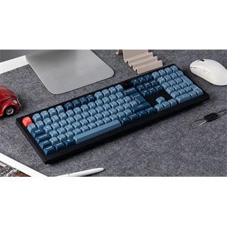 Keychron V6 Max Bluetooth / vezeték nélküli magyar gaming Gateron Jupiter Red mechanikus billentyűzet fekete-szürke (Bon