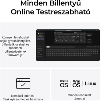 Keychron V6 Ultra 8K Bluetooth / vezeték nélküli magyar Silk POM Banana mechanikus billentyűzet fekete