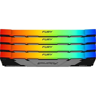 Kingston 128GB 3200MT/s DDR4 CL16 DIMM (Kit of 4) FURY Renegade RGB