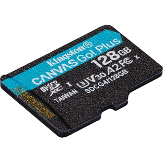 Kingston 128GB Canvas Go! Plus Gen4 UHS-1 Class10 U3 V30 A2 microSDXC memóriakártya