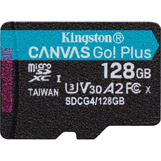 Kingston 128GB Canvas Go! Plus Gen4 UHS-1 Class10 U3 V30 A2 microSDXC memóriakártya