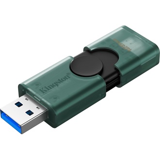 Kingston 128GB DataTraveler Duo G2 USB-A 3.2 Gen1 / USB-C pendrive fekete-zöld