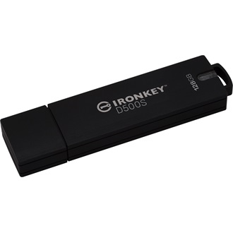 Kingston 128GB IronKey D500S USB 3.2 Gen 1 pendrive fekete