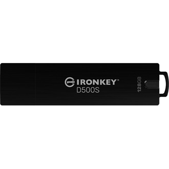 Kingston 128GB IronKey D500S USB 3.2 Gen 1 pendrive fekete