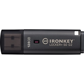 Kingston 128GB IronKey Locker+ 50 G2  XTS-AES Encrypted, USB 3.2 Gen1 pendrive