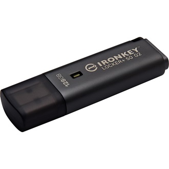 Kingston 128GB IronKey Locker+ 50 G2  XTS-AES Encrypted, USB 3.2 Gen1 pendrive