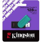 Kingston 128GB DataTraveler Exodia S USB-A 3.2 Gen1 pendrive fekete-türkiz