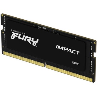 Kingston FURY Impact 16GB 4800MT/s DDR5 - SODIMM memória Non-ECC Unbuffered CL38 fekete