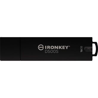 Kingston 16GB IronKey D500S USB 3.2 Gen 1 pendrive fekete
