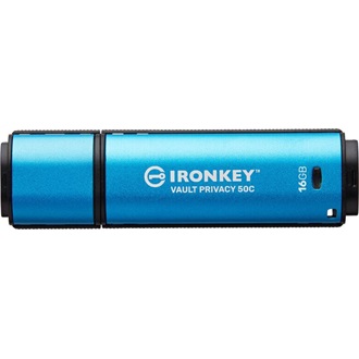Kingston 16GB IronKey Vault Privacy 50 AES-256 Encrypted, FIPS 197 USBType-C 3.2 Gen1 pendrive