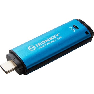 Kingston 16GB IronKey Vault Privacy 50 AES-256 Encrypted, FIPS 197 USBType-C 3.2 Gen1 pendrive