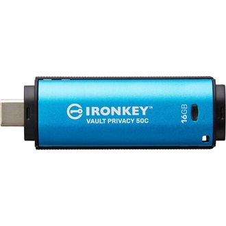 Kingston 16GB IronKey Vault Privacy 50 AES-256 Encrypted, FIPS 197 USBType-C 3.2 Gen1 pendrive