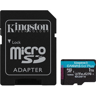 Kingston 1024GB Canvas Go! Plus Gen4 UHS-1 Class10 U3 V30 A2 microSDXC memóriakártya