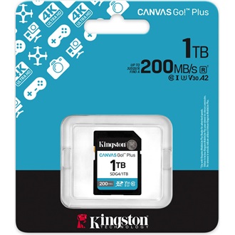Kingston 1TB Canvas Go! Plus Gen4 UHS1 U3 V30 SDXC memóriakártya