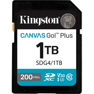 Kingston 1TB Canvas Go! Plus Gen4 UHS1 U3 V30 SDXC memóriakártya
