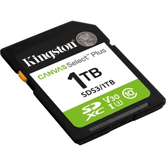 Kingston 1024GB Canvas Select Plus UHS-1 U3  V30 SDXC memóriakártya