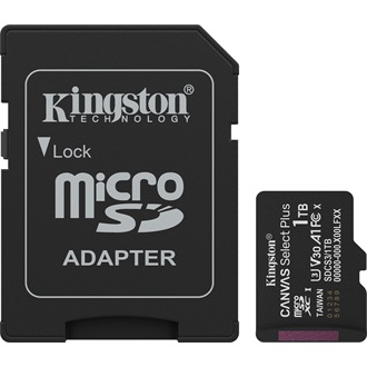 Kingston 1000GB Canvas Select Plus UHS-1 Class10 U3 V30 A1 microSDXC memóriakártya BOX