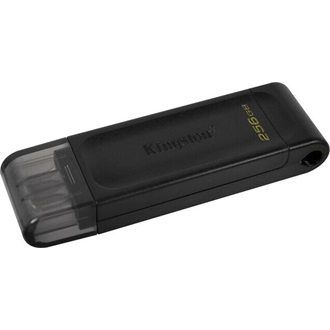 Kingston 256GB DataTraveler 70 USB-C 3.2 Gen 1 pendrive fekete