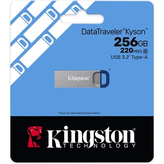 Kingston 256GB DataTraveler Kyson USB-A 3.2 Gen1 pendrive fém