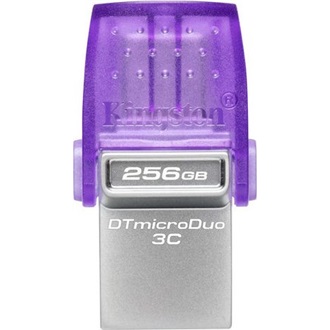 Kingston 256GB DataTraveler microDuo 3C USB 3.2 Gen 1 / USB-C pendrive lila