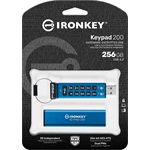 Kingston 256GB IronKey Keypad 200, FIPS 140-3 Lvl 3 (Pending) AES-256 Encrypted