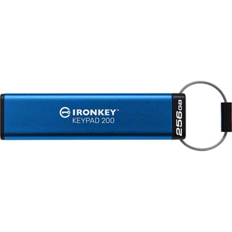 Kingston 256GB IronKey Keypad 200, FIPS 140-3 Lvl 3 (Pending) AES-256 Encrypted