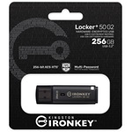Kingston 256GB IronKey Locker+ 50 G2  XTS-AES Encrypted, USB 3.2 Gen1 pendrive