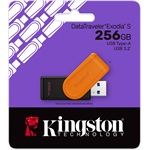 Kingston 256GB DataTraveler Exodia S USB-A 3.2 Gen1 pendrive fekete-narancssárga