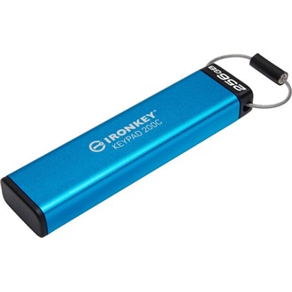 Kingston 256GB IronKey Keypad 200 USB-C 3.2 Gen 1 pendrive kék