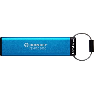 Kingston 256GB IronKey Keypad 200 USB-C 3.2 Gen 1 pendrive kék