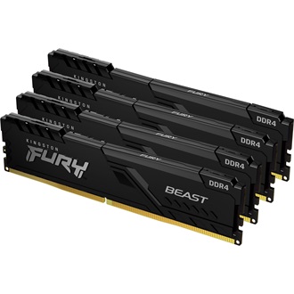 Kingston FURY Beast 32GB 3600MT/s DDR4 memória Non-ECC CL17 Kit of 4 fekete