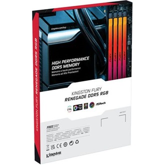 Kingston FURY Renegade 32GB 6400MT/s DDR5 memória CL40 Kit of 2 ezüst RGB