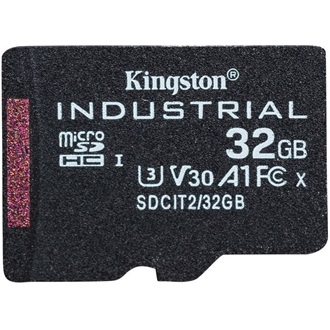 Kingston 32GB Industrial UHS-1 Class10 U3 V30 A1 vízálló microSDHC memóriakártya Single Pack