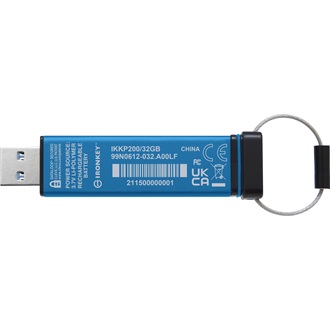 Kingston 32GB IronKey Keypad 200 USB 3.2 Gen 1 pendrive kék