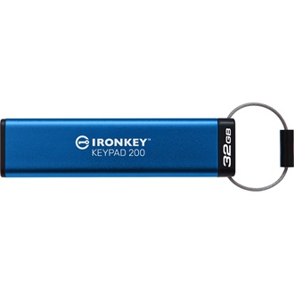 Kingston 32GB IronKey Keypad 200 USB 3.2 Gen 1 pendrive kék