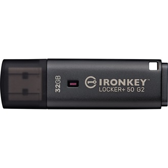 Kingston 32GB IronKey Locker+ 50 G2  XTS-AES Encrypted, USB 3.2 Gen1 pendrive