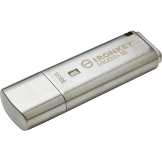 Kingston 32GB IronKey Locker 50+  XTS-AES Encrypted, USB 3.2 Gen1 pendrive