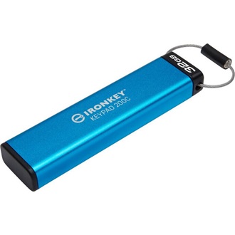 Kingston 32GB IronKey Keypad 200 USB-C 3.2 Gen 1 pendrive kék