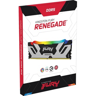 Kingston 48GB 8000MT/s DDR5 CL38 DIMM (Kit of 2) FURY Renegade RGB Silver
