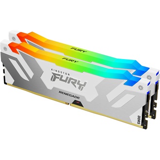 Kingston 48GB 8000MT/s DDR5 CL38 DIMM (Kit of 2) FURY Renegade RGB White