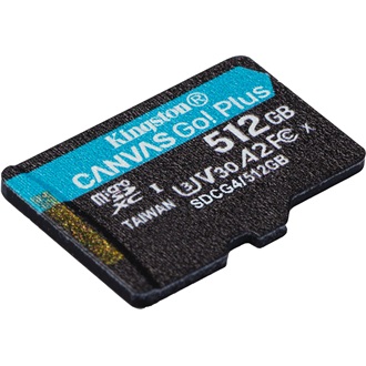Kingston 512GB Canvas Go! Plus Gen4 UHS-1 Class10 U3 V30 A2 microSDXC memóriakártya Single Pack
