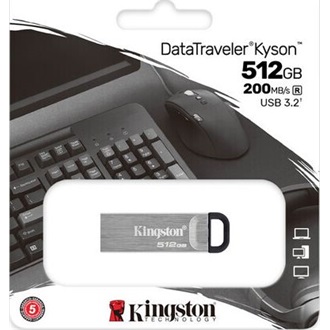 Kingston 512GB DataTraveler Kyson USB-A 3.2 Gen 1 pendrive fém