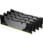 Kingston 64GB 3200MT/s DDR4 CL16 DIMM (Kit of 4) 1Gx8 FURY Renegade Black