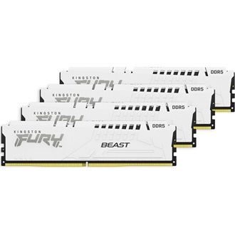 Kingston FURY Beast 64GB 6000MT/s DDR5 memória CL40 Kit of 4 fehér