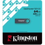 Kingston 64GB DataTraveler SE9 G3 USB-A 3.2 Gen1 pendrive szürke